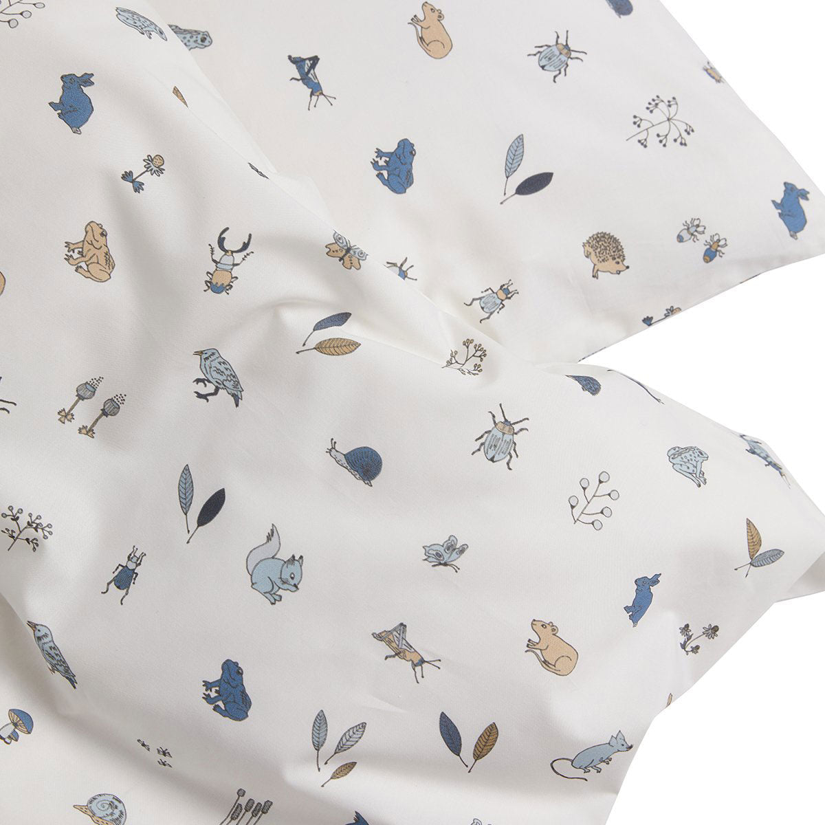 Organic baby bedding set Forrest Dusty Blue - Leander