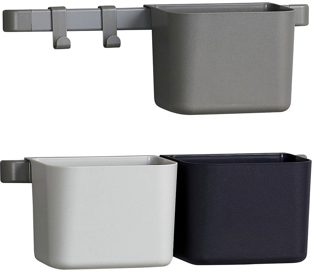 Organiser set 2 racks 3 cups Dusty grey - Leander