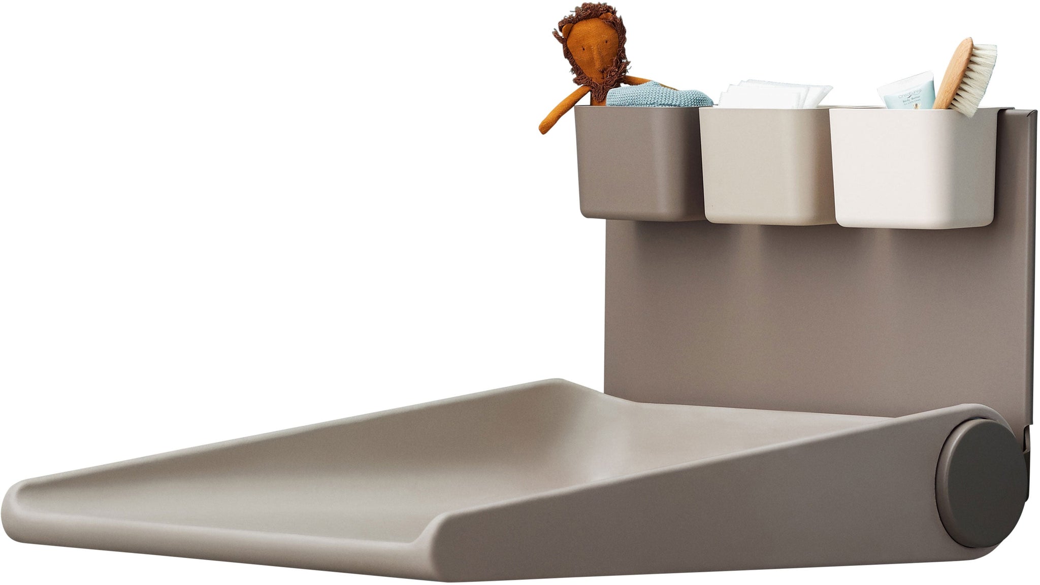 Wally Wall-mounted Changing Table Cappuccino - Leander