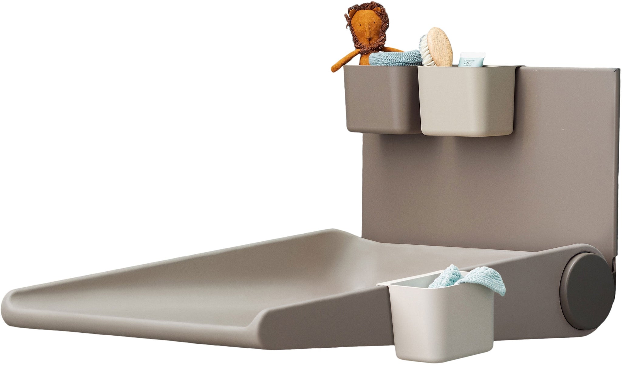 Wally Wall-mounted Changing Table Cappuccino - Leander