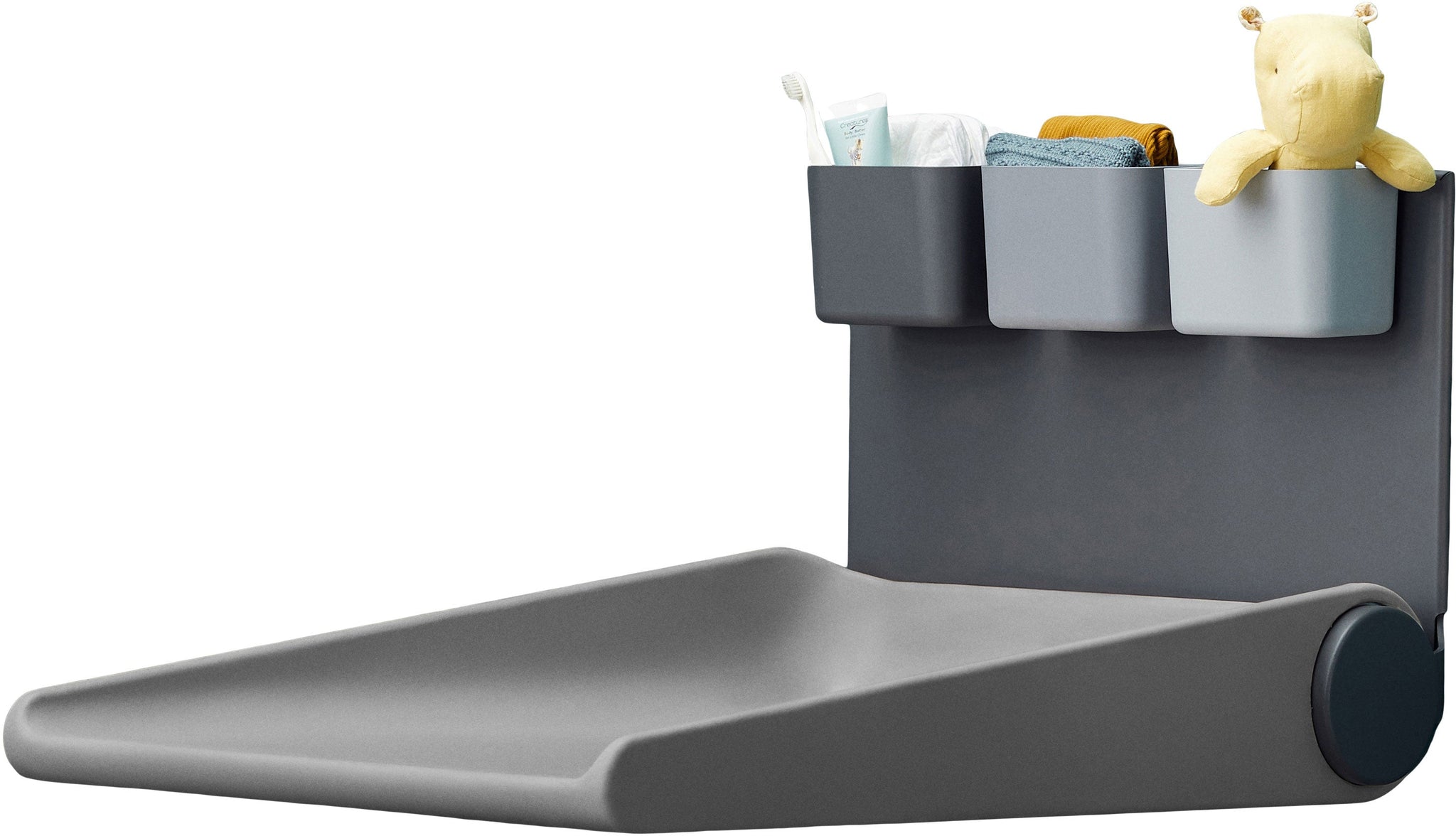 Wally Wall-mounted Changing Table Dusty Grey - Leander