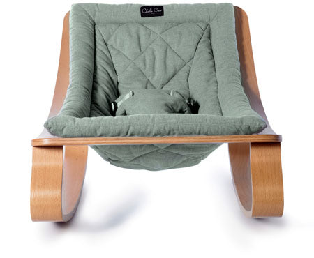 Levo Baby rocker Blue - Natural - Charlie Crane