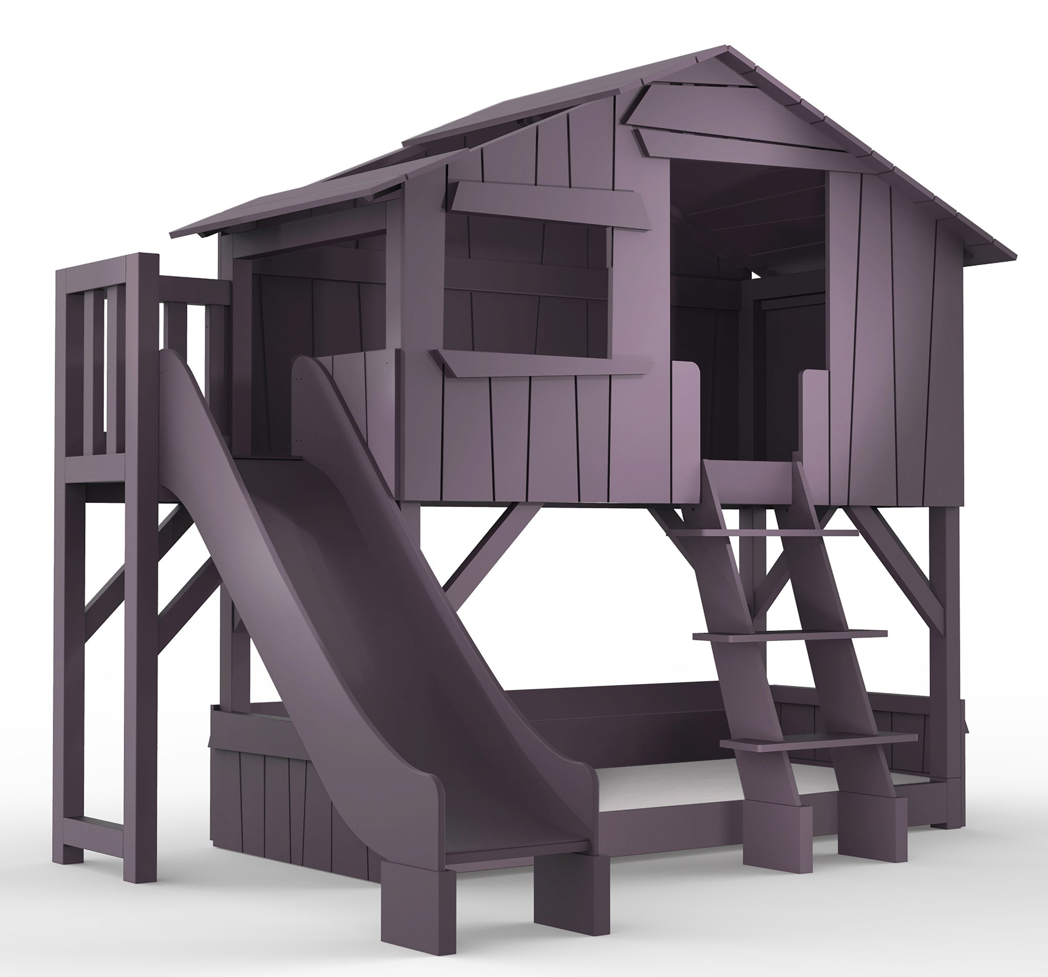 Treehouse Bunk Bed with slide  - Mathy By Bols