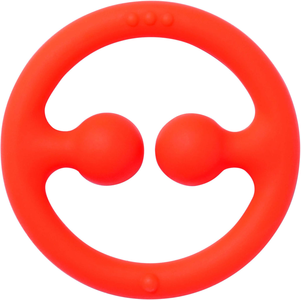 Nigi, Nagi & Nogi Silicone Primary Colours Teething Rings - Moluk