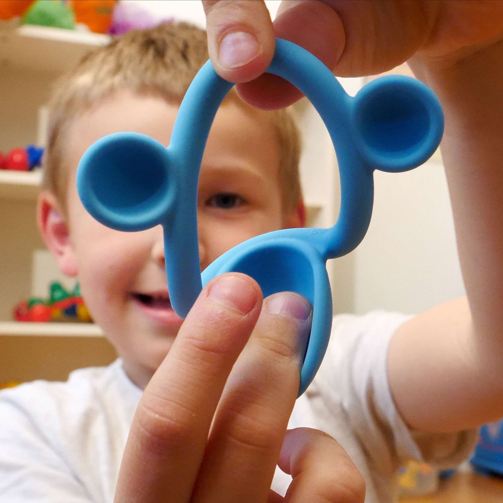 Nigi, Nagi & Nogi Silicone Primary Colours Teething Rings - Moluk