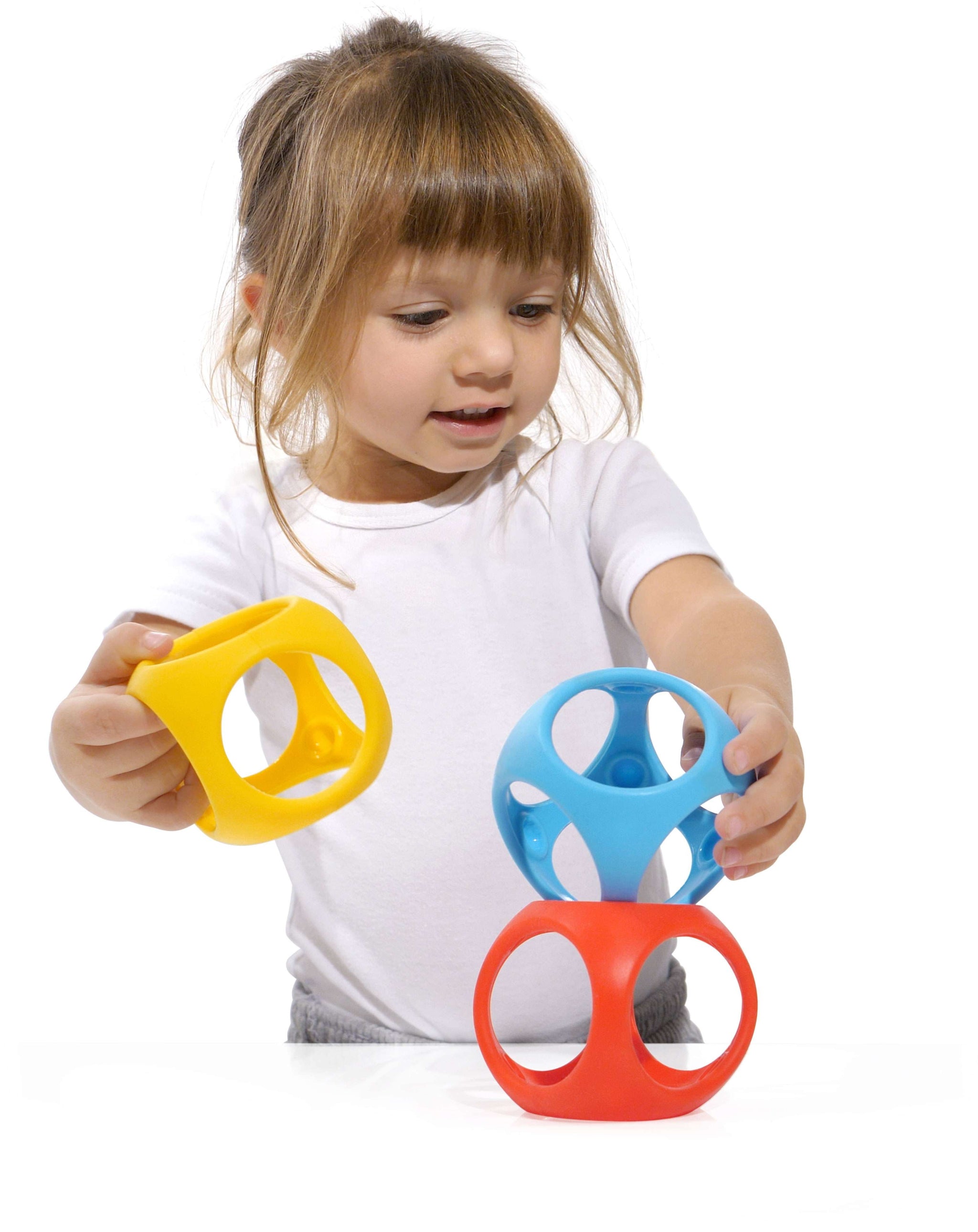 Oibo Elastic Baby Grasping Ball Primary Colours Set of 3 - Moluk