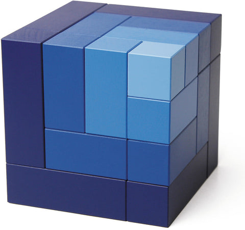 Cubicus Blue Cube set of Building Blocks - Naef
