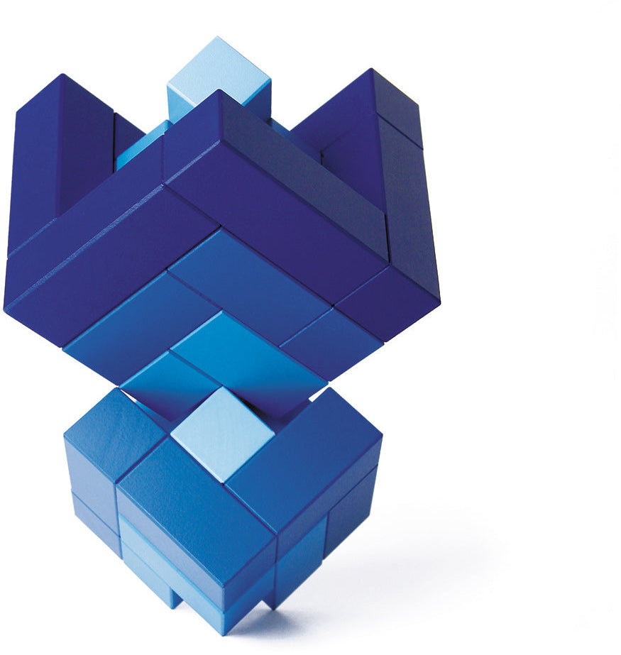 Cubicus Blue Cube set of Building Blocks - Naef