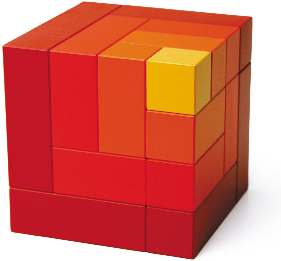 Cubicus Red Cube set of Building Blocks - Naef