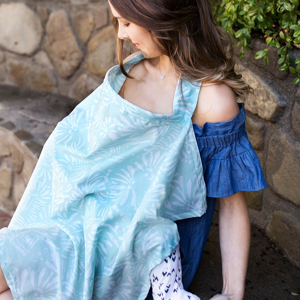 Nursing Cover Premium Cotton - Acapulco - Bebe Au Lait
