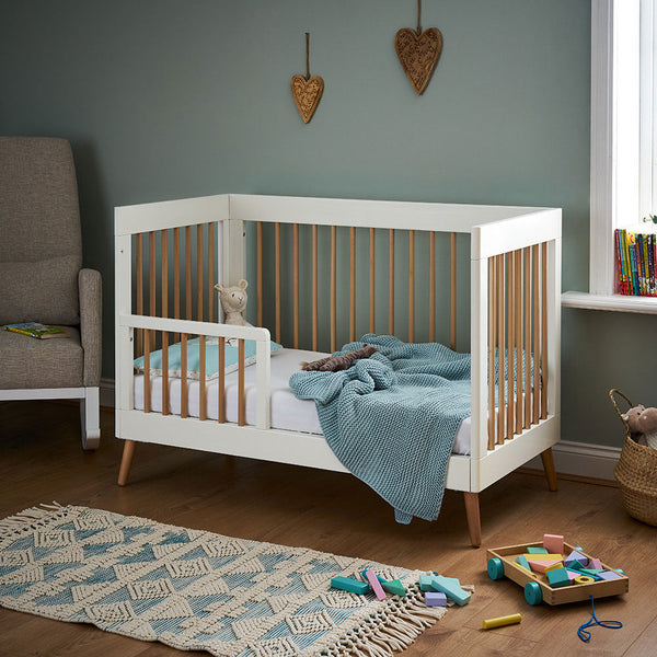 Maya Baby Cot Bed White - Obaby