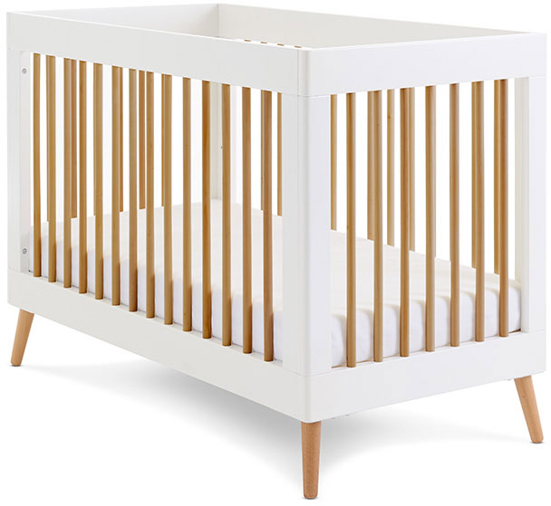 Maya Baby Cot Bed White - Obaby