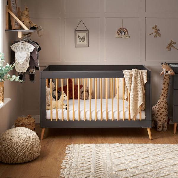 Maya Cot Bed Slate - Obaby