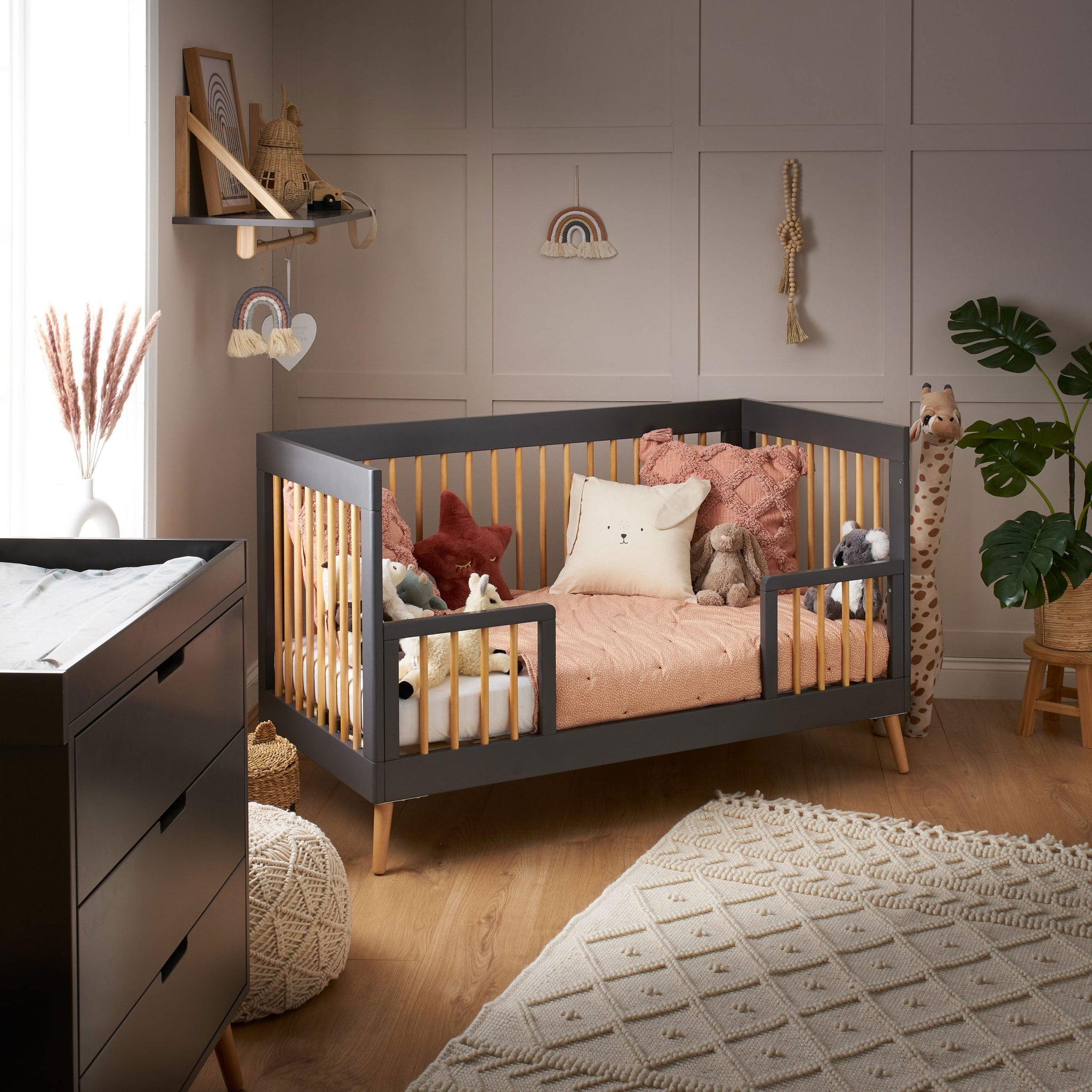 Maya Cot Bed Slate - Obaby