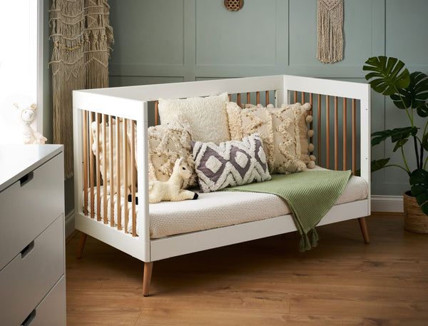 Maya Cot Bed White - Obaby