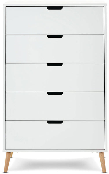 Maya Tall Boy 5 Shelf Drawers - Obaby