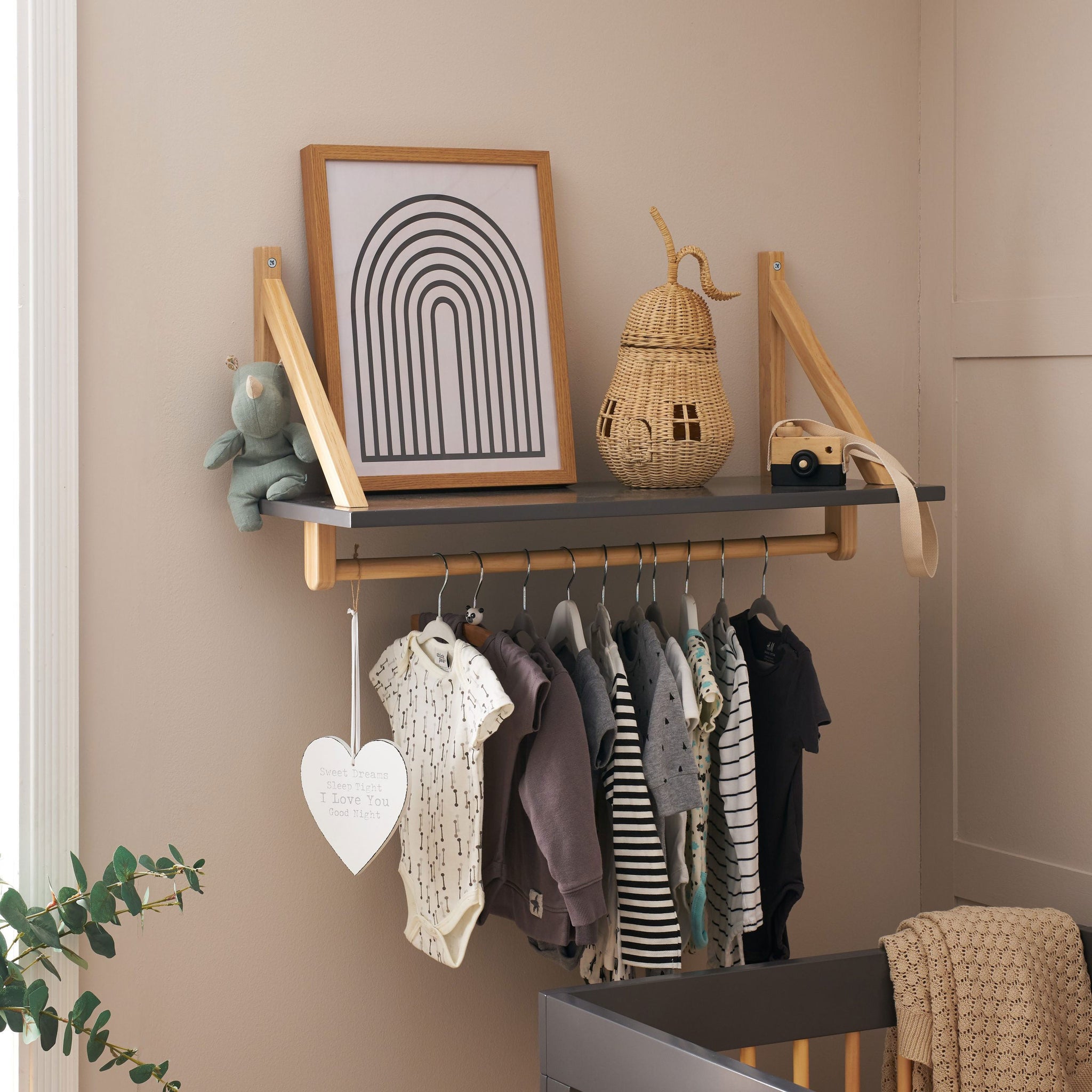 Maya Wall Shelf Slate - Obaby