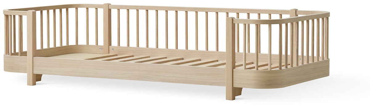 Wood Floor Bed Single Oak - Oliver Furniture