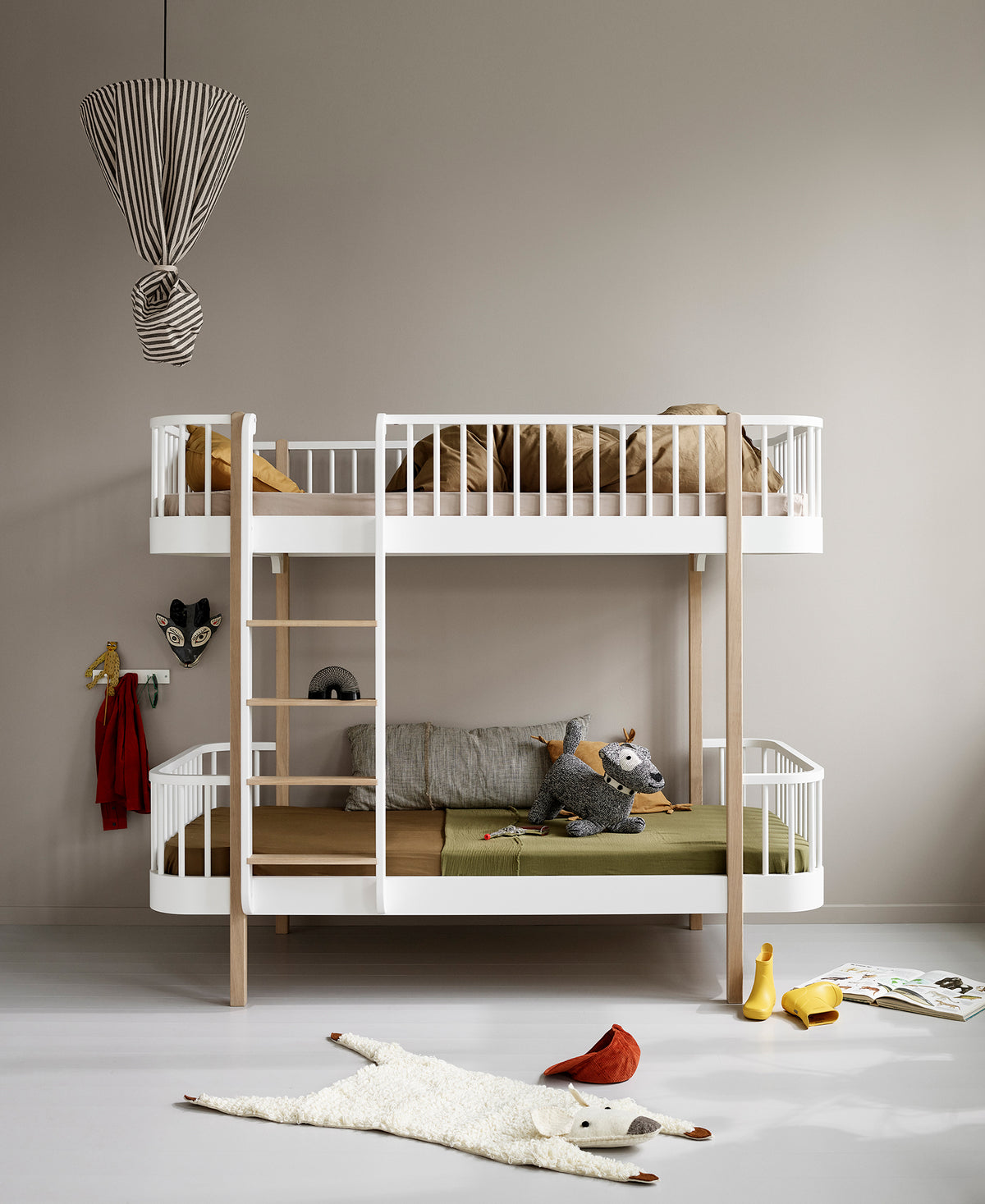 Wood Original Bunk Bed White/Oak