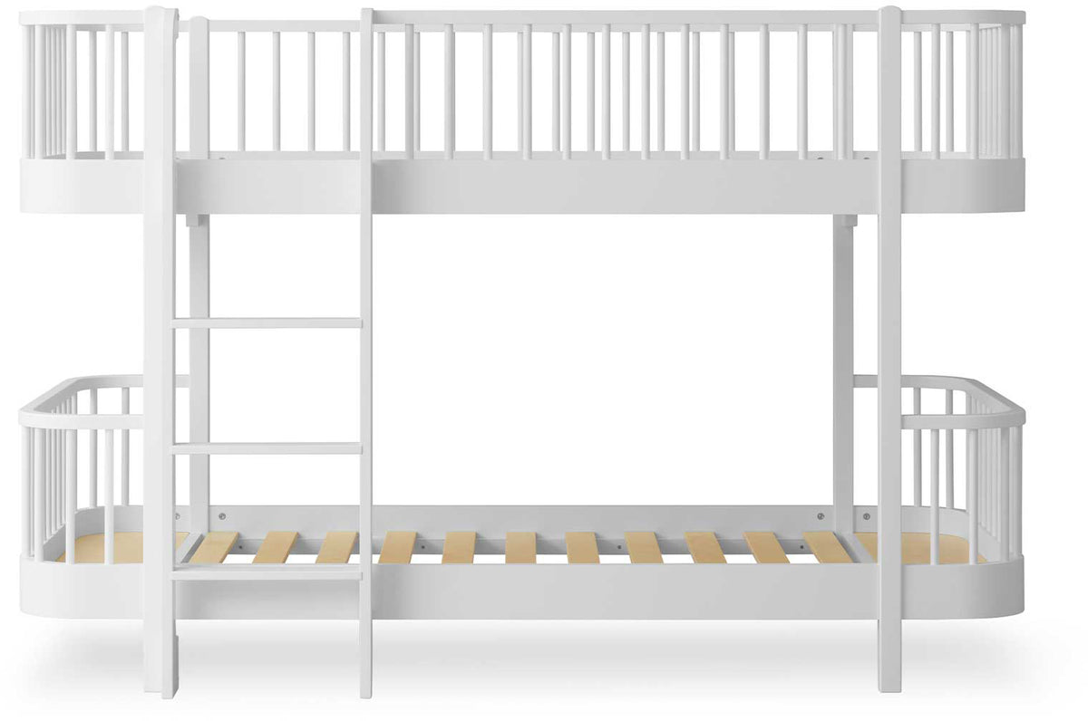 Wood Original Low Bunk Bed White - Oliver Furniture
