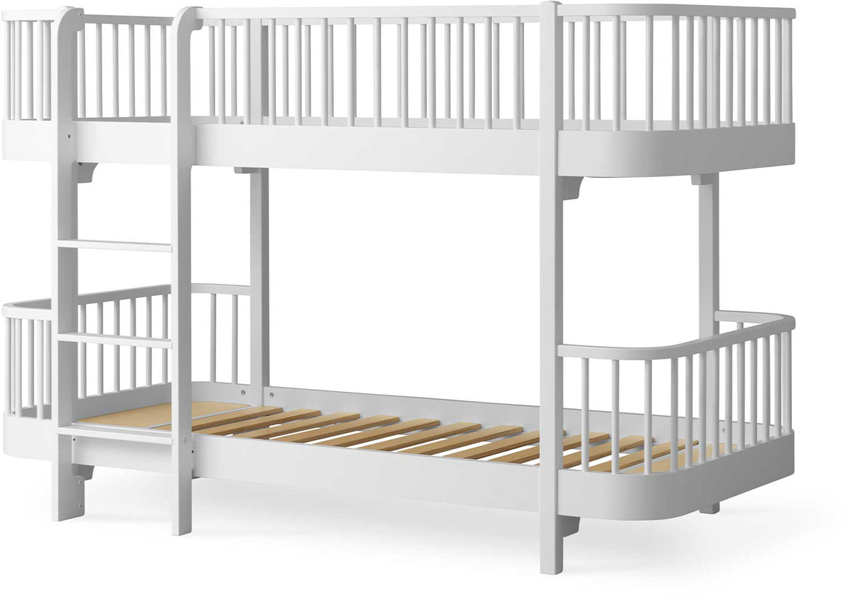 Wood Original Low Bunk Bed White - Oliver Furniture