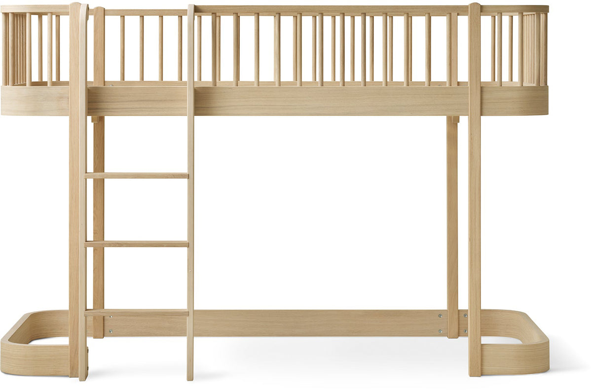Wood Original Low Loft Bed Oak - Oliver Furniture