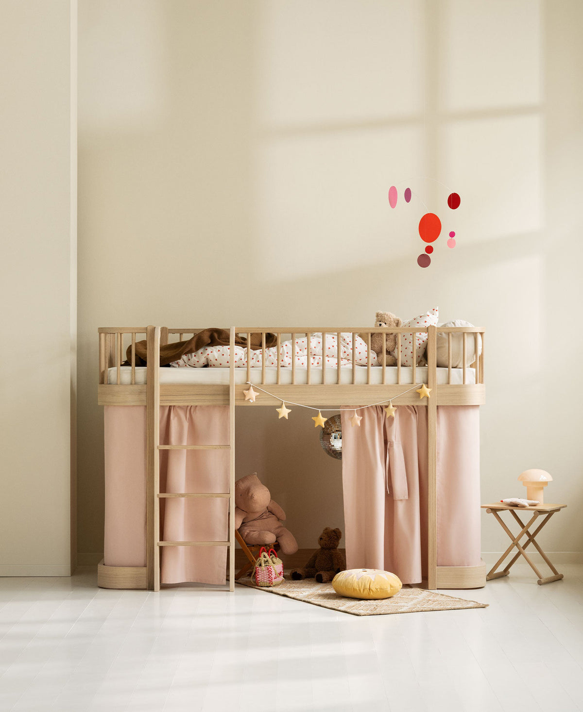 Wood Original Low Loft Bed Oak - Oliver Furniture