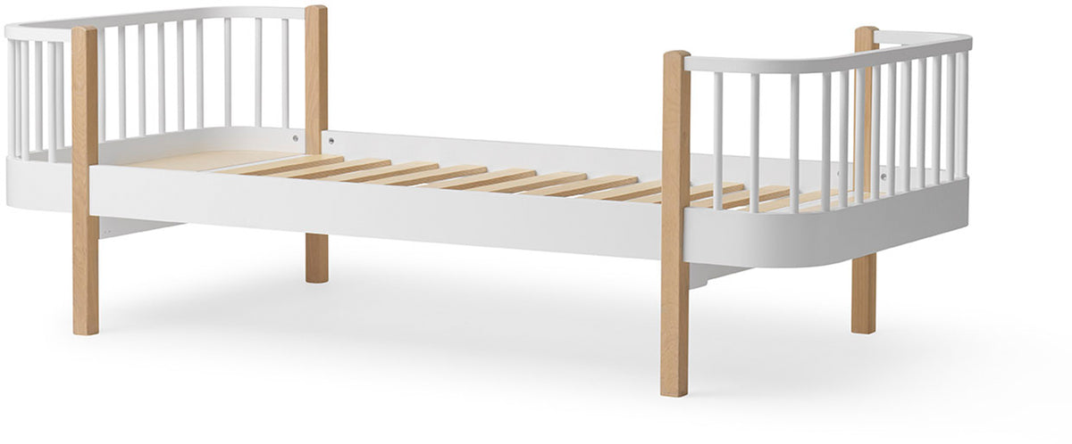 Wood Original Single Bed White/Oak - Oliver Furniture