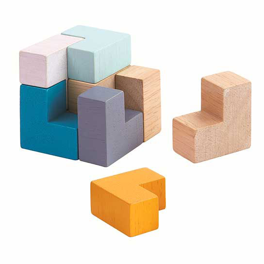 3D Puzzle Cube - Plan Toys