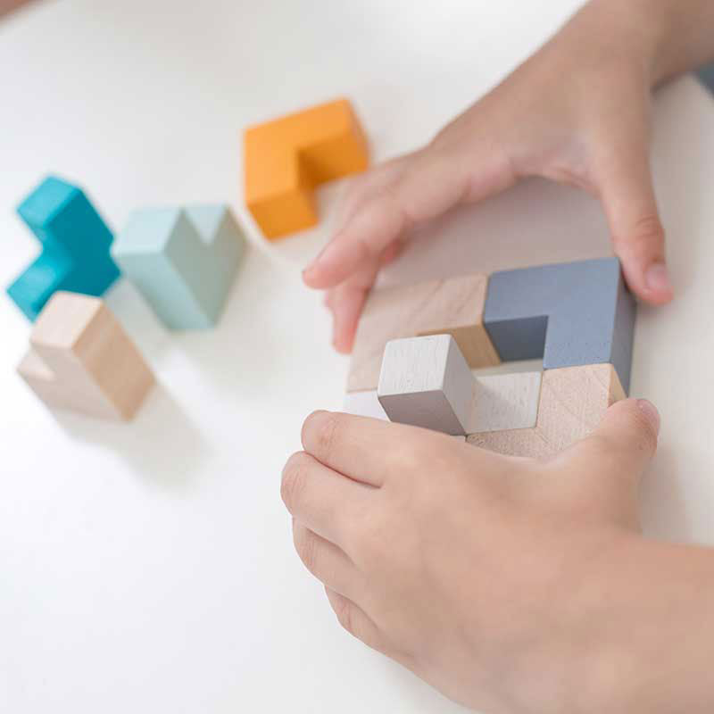 3D Puzzle Cube - Plan Toys