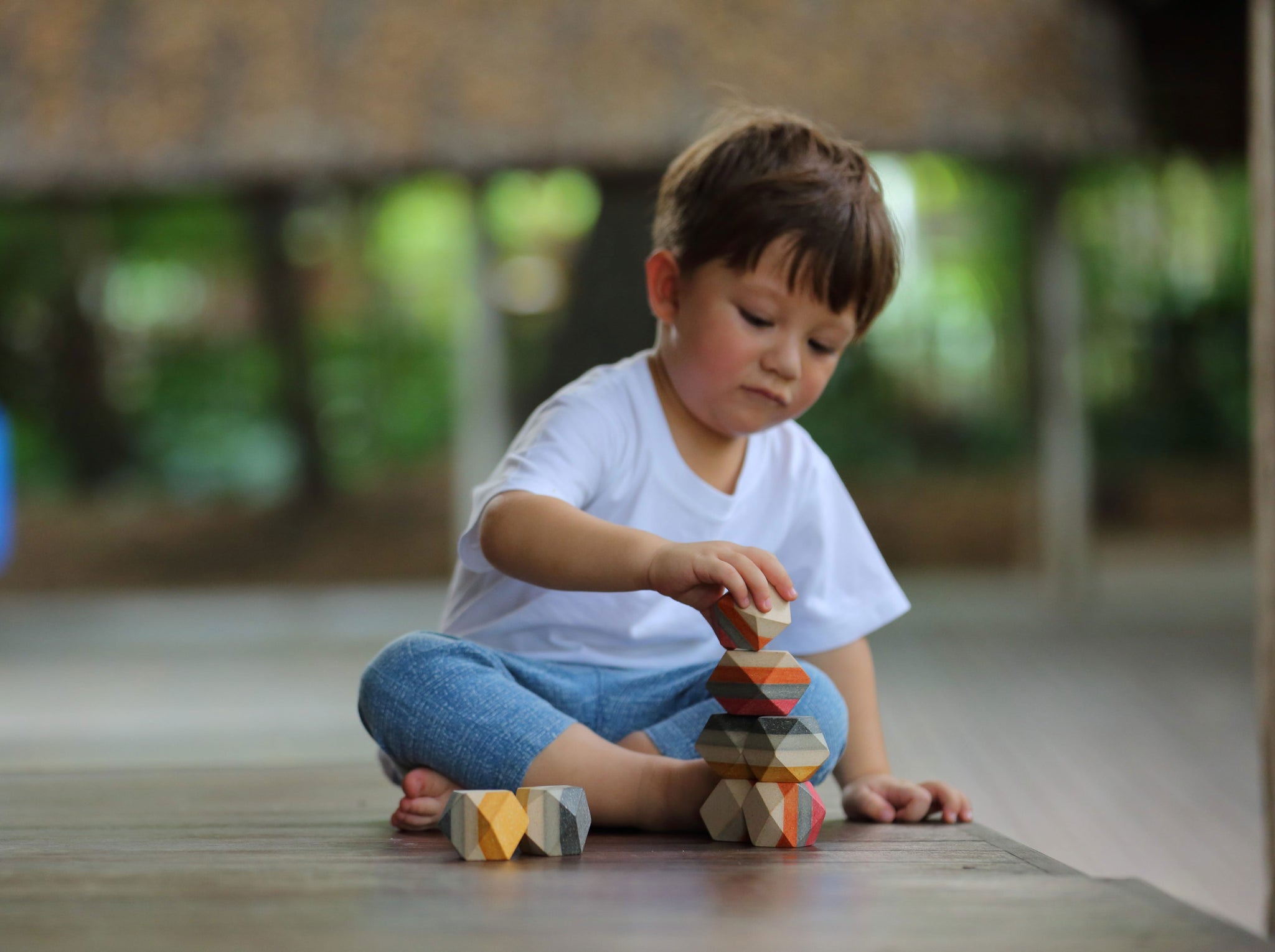 Geo Stacking Rocks - Plan Toys