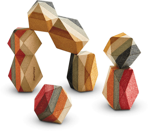 Geo Stacking Rocks - Plan Toys