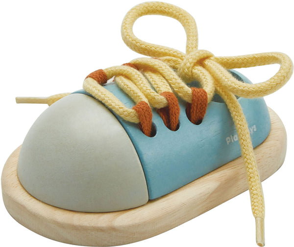 Wooden Toy Tie up Shoe Orchard Collection - Plan Toys