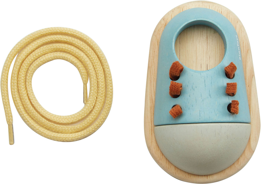 Wooden Toy Tie up Shoe Orchard Collection - Plan Toys