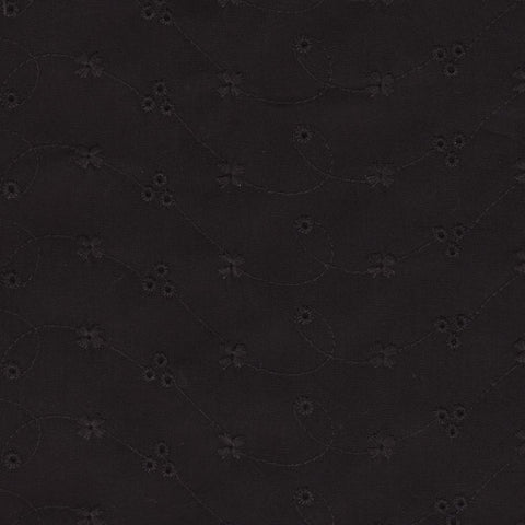 Premium Cotton Nursing Cover- Eyelet Black - Bebe Au Lait