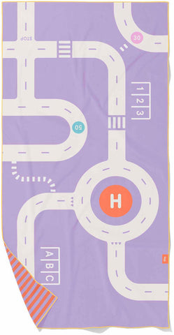 Beach Playtowel Road Lavender (M) - Quut