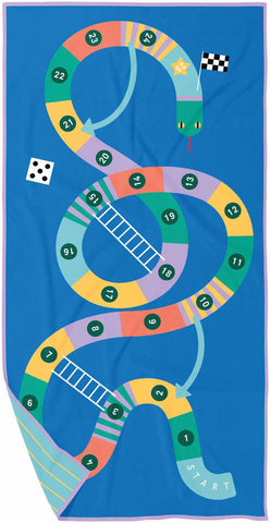 Beach Playtowel Snakes & Ladders (M) - Quut