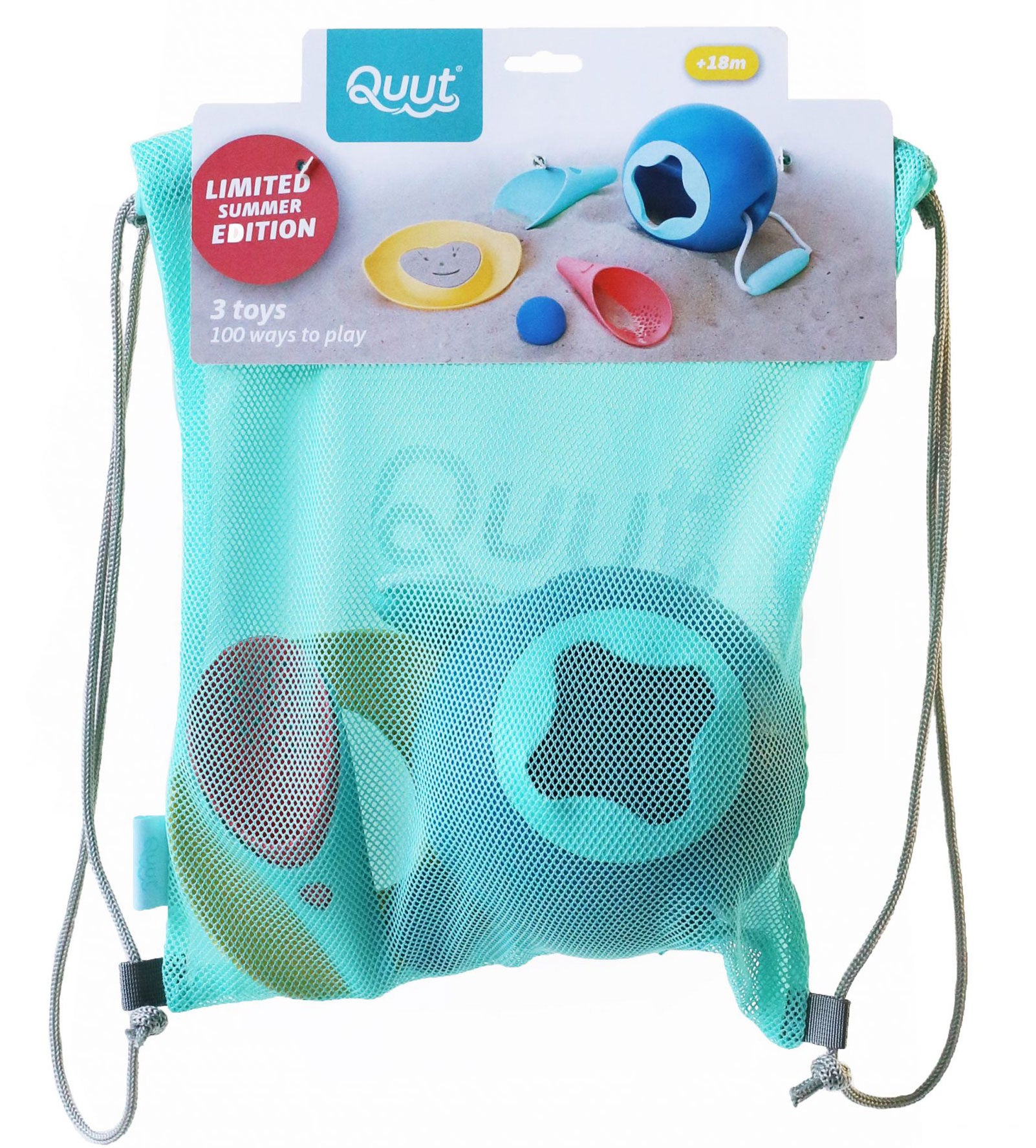 Beach Set Mesh Backpack Mini Ballo, Cuppi, Magic Heart Shaper - Quut