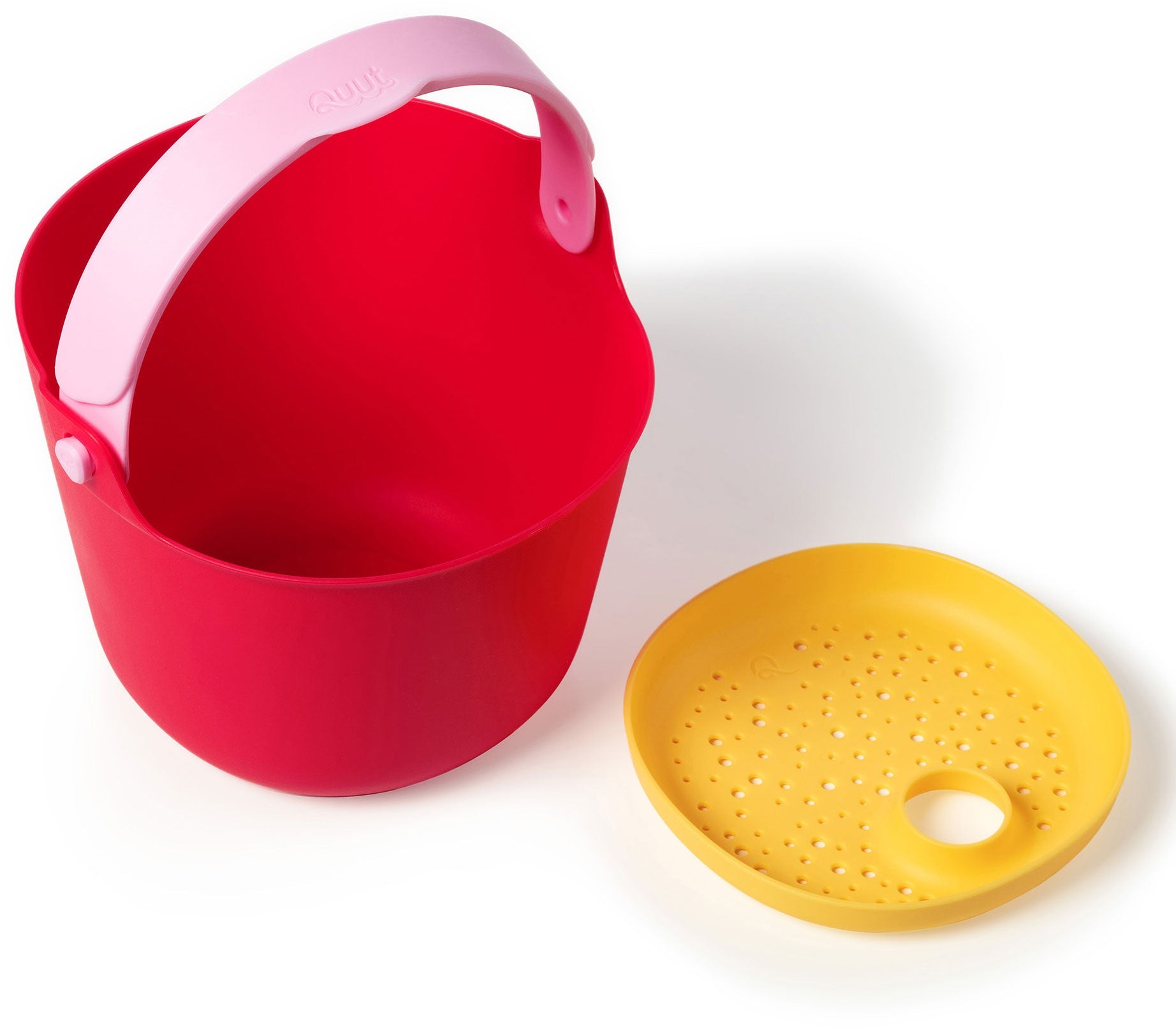 Bucki Bucket & Sieve Cherry Banana Pink - Quut