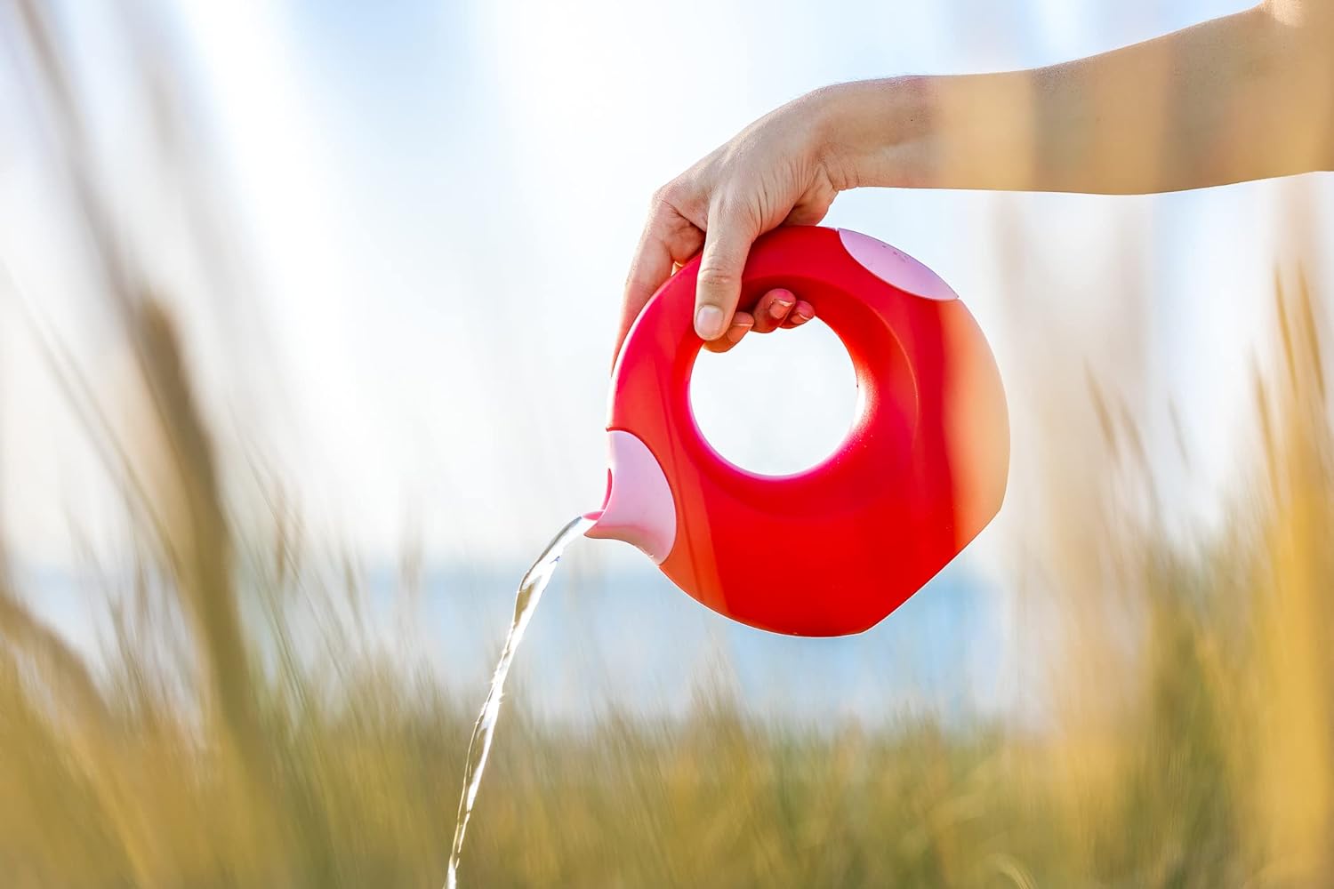 Cana Playful Watering Can Large Cherry Pink - Quut