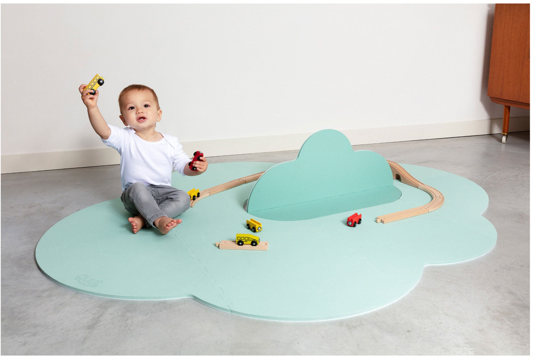 Cloud Playmat Mint Green Large - Quut