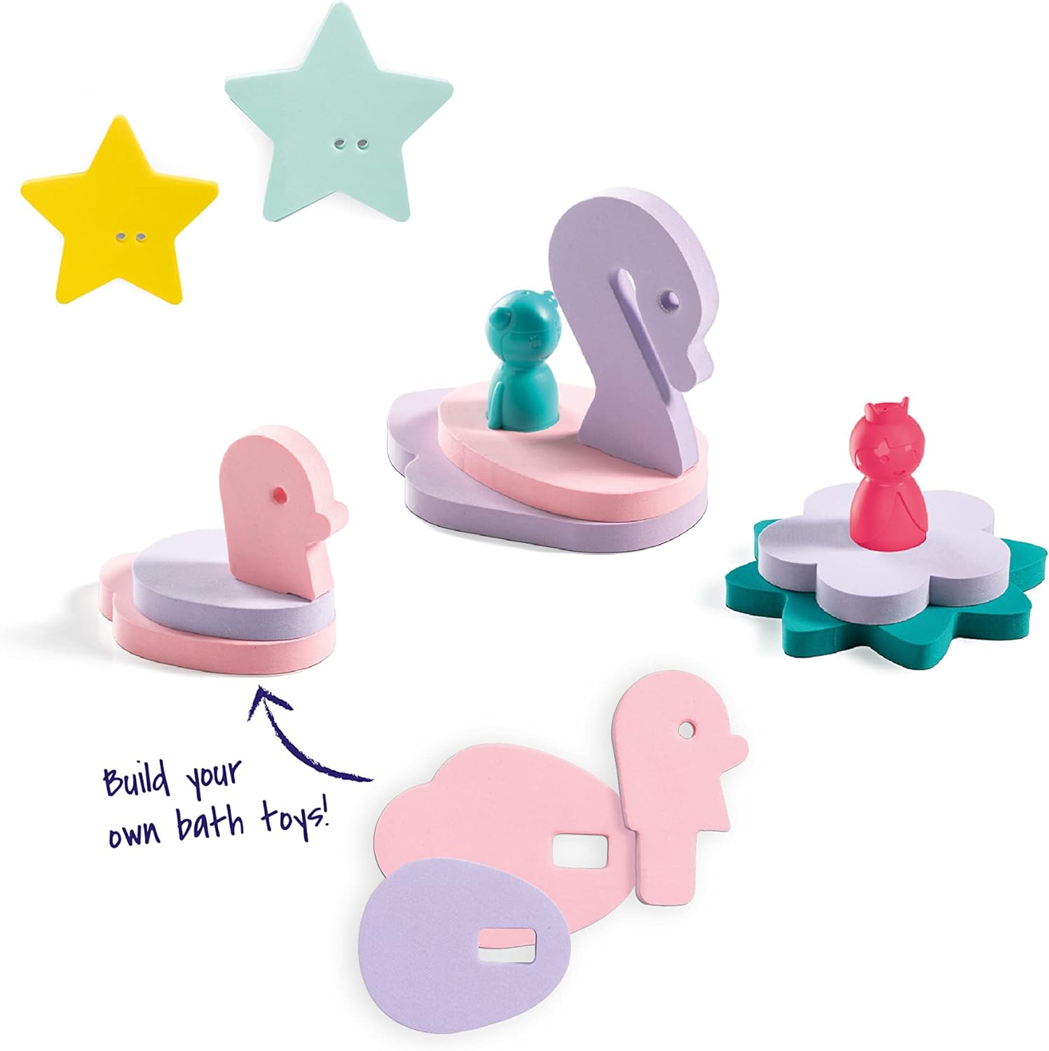 Fairy Pond Bath Toy Puzzle Friends - Quut