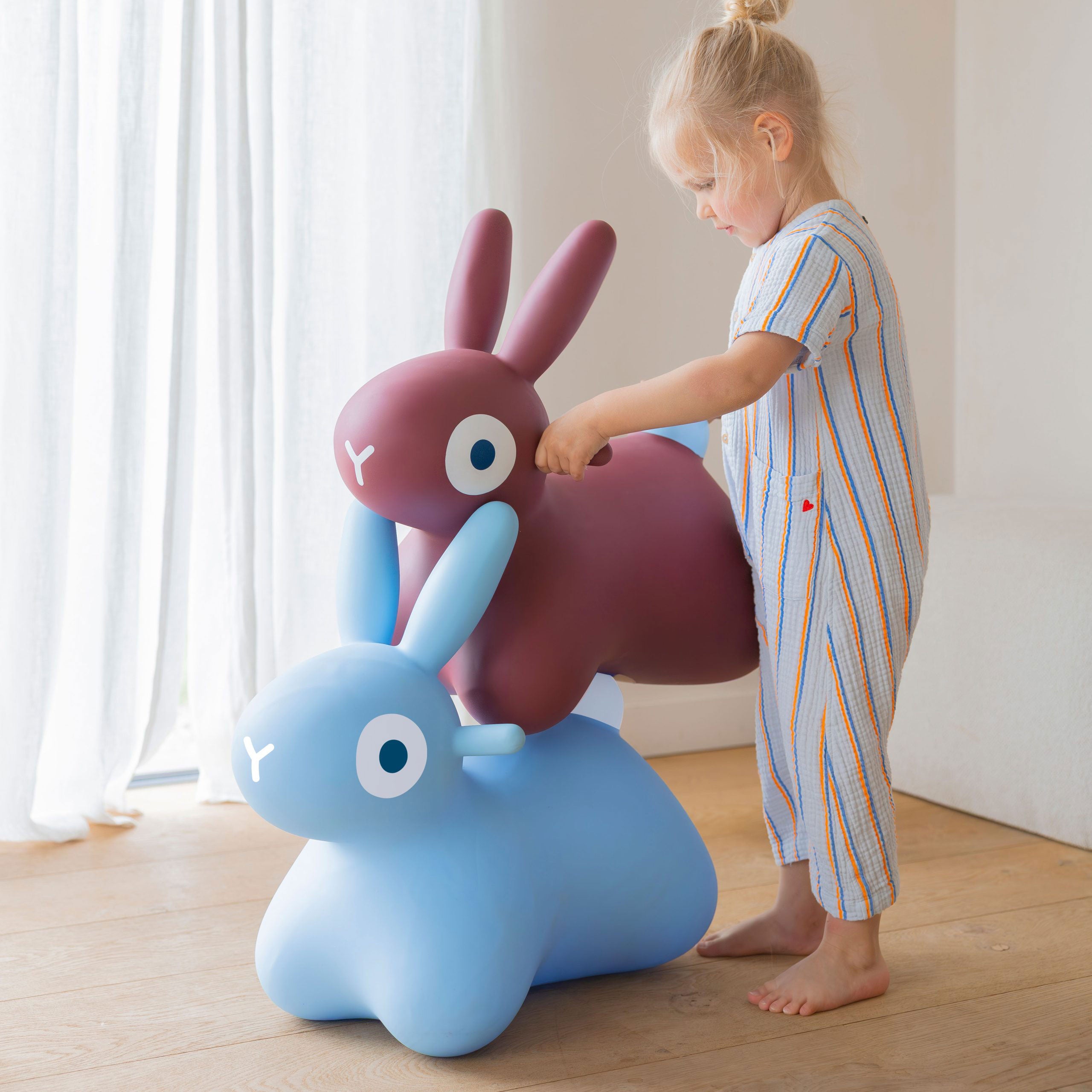 Hoppi Bouncing Bunny Blue - Quut