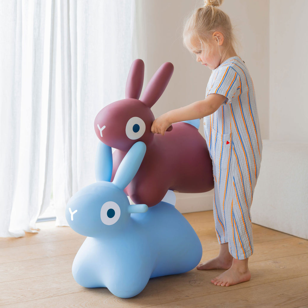 Hoppi Bouncing Bunny Blue - Quut