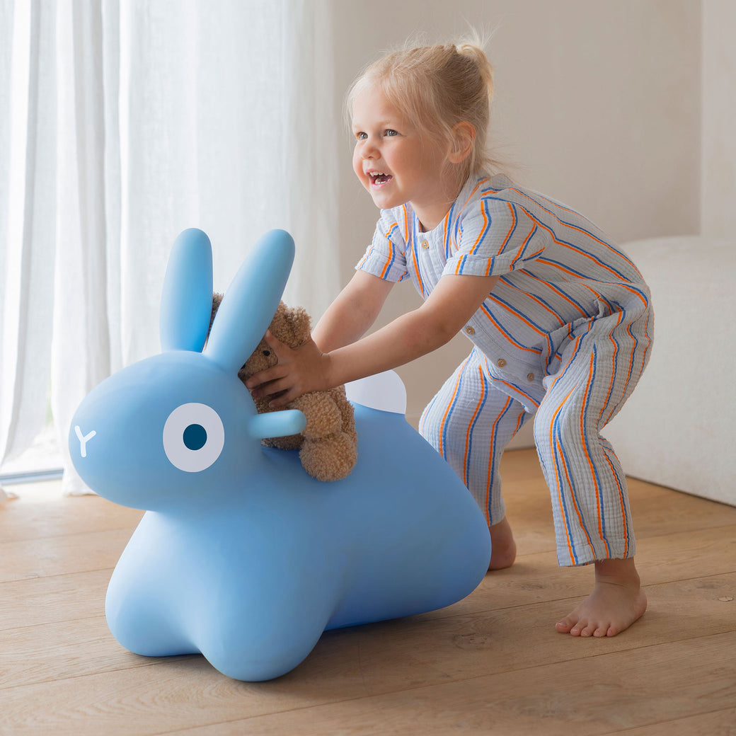 Hoppi Bouncing Bunny Blue - Quut