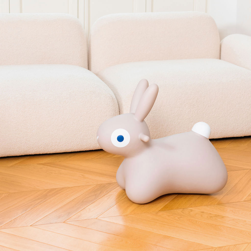 Hoppi Bouncing Bunny Warm Grey - Quut