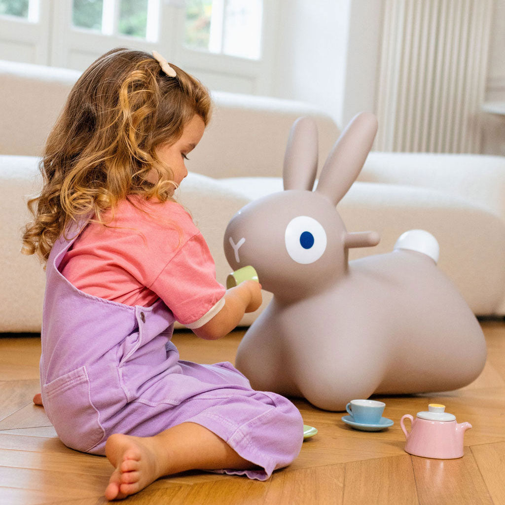 Hoppi Bouncing Bunny Warm Grey - Quut