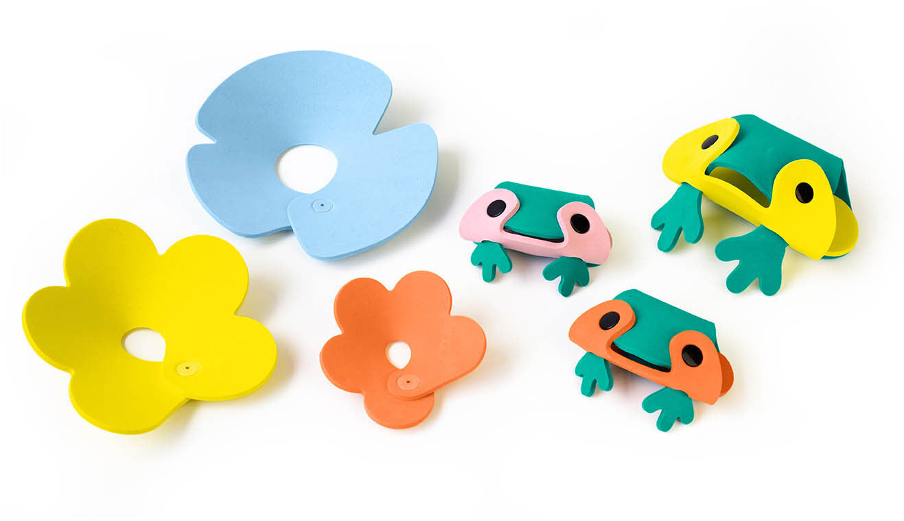 Quutopia Frog Pond Building Set Bath Toy - Quut