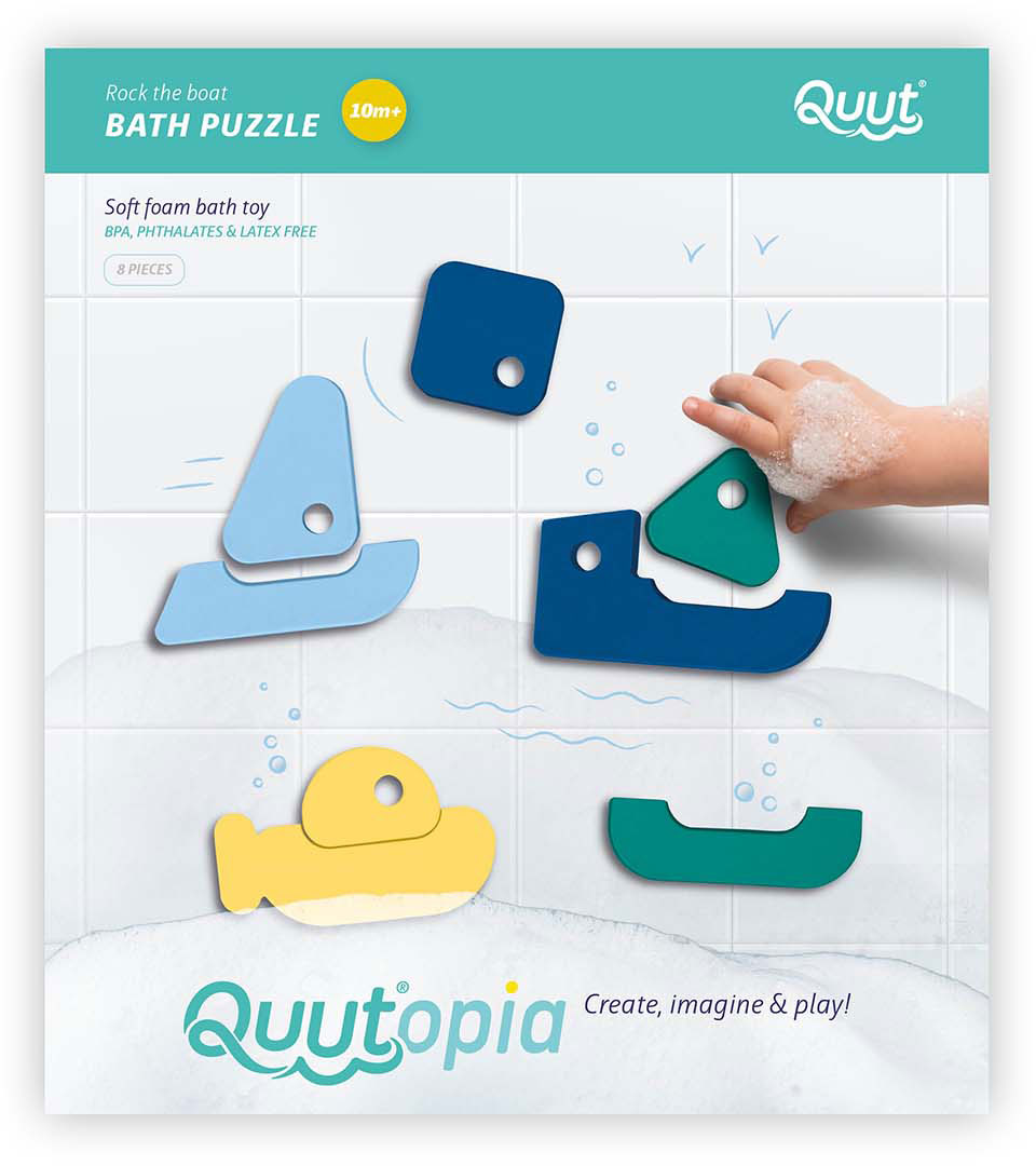 Quutopia Rock the Boat Bath Puzzle - Quut