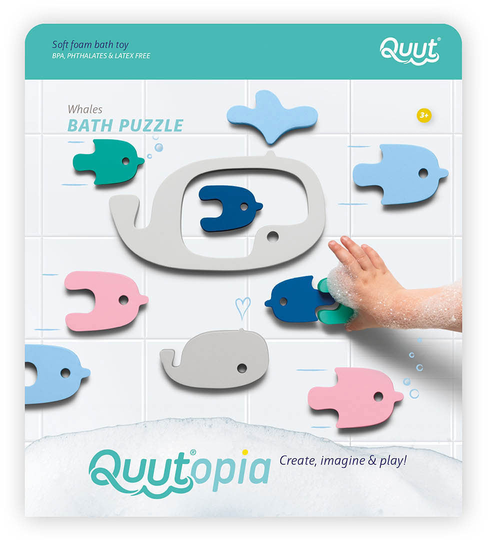 Quutopia Whale Bath Puzzle - Quut